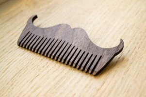 Laser cut mustache/beard comb 