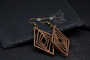 Laser cut earrings