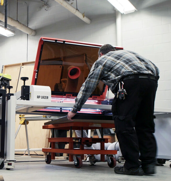 Utilization of open architecture and lift cart